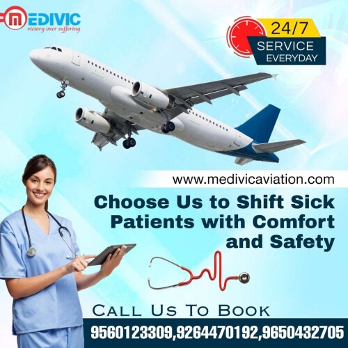 One type of significant key is offered by the Medivic Aviation Air Ambulance Service in Mumbai for the transporting of patients from one city location to another. You can call us whenever you want, and it provides you with all of the most cutting-edge ICU and CCU medical features inside.

Website: http://bit.ly/2kOmWXn