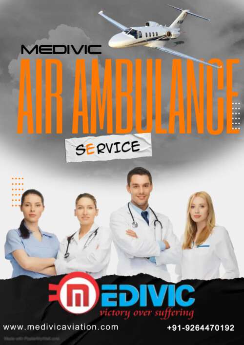 Medivic Aviation Air Ambulance from Bhubaneswar provides a quick patient transport service with all comprehensive medical solutions for the instant shifting of the patient at any medical hazard. You will easily get the service via the phone call or email process at a low charge.

More@ https://bit.ly/2W0vtr2