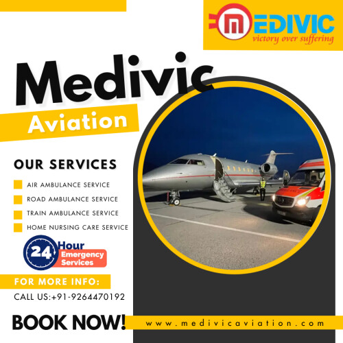 Medivic Aviation Air Ambulance Service in Amritsar attached every phenomenal medical setup and benefits for hassle-free and on-time patient transport purposes. If you require the amazing medical transport service then must choose us right now.

More@ https://bit.ly/2xlxWy8