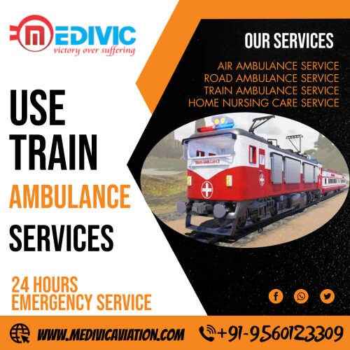 Medivic provides full hi-tech ICU Train Ambulance Service in Guwahati with all types of life support medical assistance for the patient in the train coach. It also confers bed-to-bed patient transfer Service with upgraded medical apparatus like Cardiac machines, oxygen cylinders, nebulizers, etc. These all are instruments to carry at the time of shifting.

Website: http://bit.ly/30sHCDO