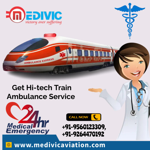 Medivic Train Ambulance offers the first-class Train Ambulance Service in Patna to shift any suffering patient where you decided. Patient safety is our first motto. Also, our company manages all of our AC Train Coach, demonstrating a commendable train ambulance service, and safety record, no one like us.

Website: http://bit.ly/2ktT5mS