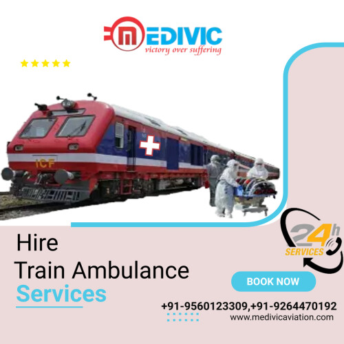Medivic provides 24*7 hours and 365 days Train Ambulance Service in Patna with a well-specialized medical squad, paramedical technicians, MD doctors, and nurses for the proper care of seriously ill patients during the shifting time. So if you need then contact us anytime and get the best medical support.

Website: http://bit.ly/2ksdmta
