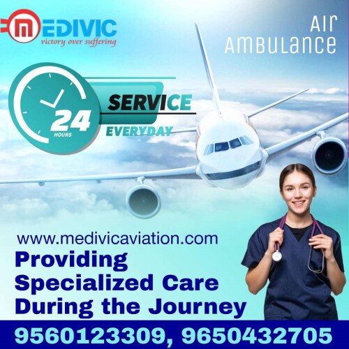 Medivic Aviation Air Ambulance Services in Patna is recognized as the most economical and advanced Air Ambulance service provider in India. We render the entire life support medical aid to the patient during shifting times. We confer safe bed-to-bed service with the help of an ALS road ambulance.

Website: http://bit.ly/2oYhqmW