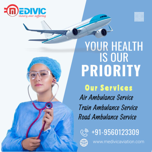 Medivic Aviation Air Ambulance Service in Guwahati furnishes India’s best emergency patient shifting service. We are always active for quick and safe patient transportation service. So call us and obtain a top-level ICU and CCU setup with expert medical panels to save the patient’s life.

Website: http://bit.ly/2neOFkO