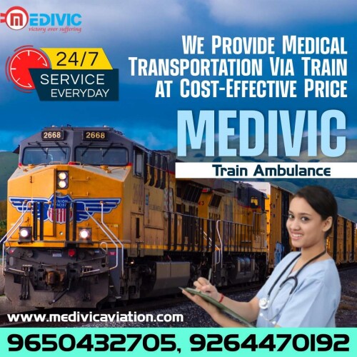 Medivic Aviation Train Ambulance Service in Patna provides a safe and swift patient shifting service with upgraded medical equipment like the ventilator, defibrillator, and oxygen cylinder cardiac machine, and our medical team gives the best services to all patients so that they can feel comfortable in journey hour.

Visit@ https://bit.ly/2GVqwri