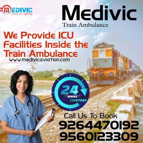 Medivic Aviation prefers a top-level Train Ambulance Service in Ranchi with supreme medical aid to a seriously ill patient. We render expert medical panels and updated medical instruments. It provides a safe bed-to-bed patient transfer service anywhere in India.

Visit@ https://bit.ly/2WErCwx