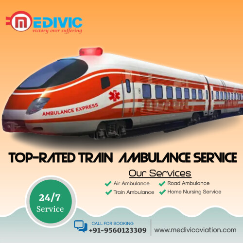 Medivic Aviation is prominent for advancing prompt and secure Train Ambulance Service in Patna with transit processes with hi-tech ICU support for the suffering patient and proper bed-to-bed shifting facilities at an actual cost. We also are facilitating the best-in-class medical squad for the monitoring of the ailing patient.

Website: https://bit.ly/2GVqwri