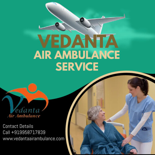 Vedantaair ambulance service in Patna transfers serious patients to any hospital at a low fare and provides a fast medical facility. Our medical team and doctors are well-qualified and always avail to transfer patients to any hospital.  
More@ https://bit.ly/2Iw8koW