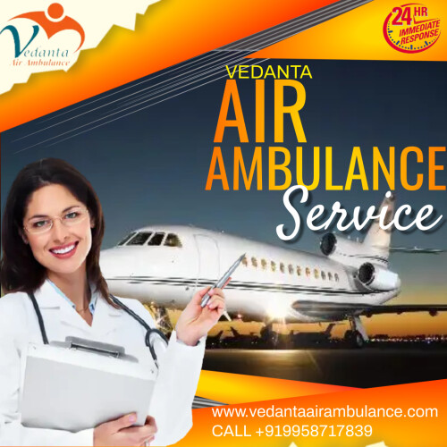 Vedanta Air Ambulance Service in Bangalore to shift your really Emergency patient to another city always stands with you. You can call any time us to get our services. We provide all the basic tools which are required for serious patients during traveling.  
More@ https://bit.ly/3yqfGnf